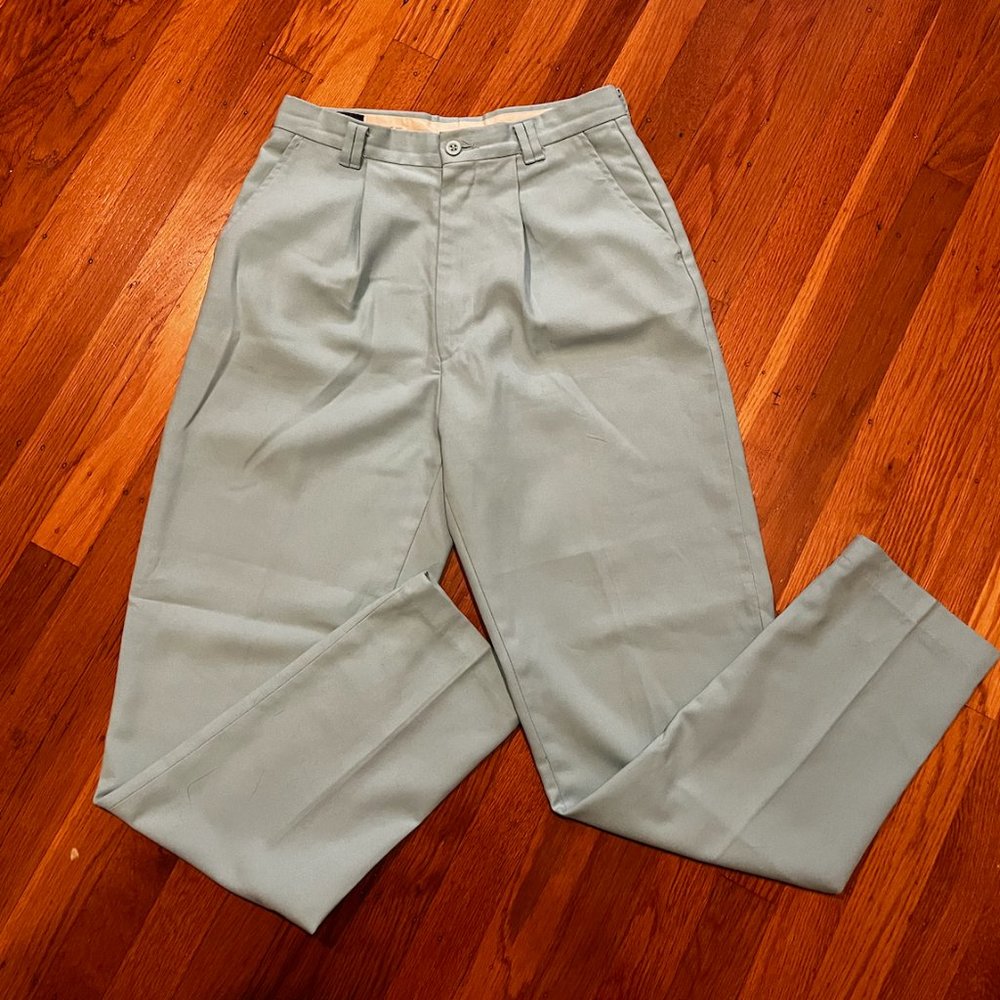 Vintage Light Blue High Waist Trousers